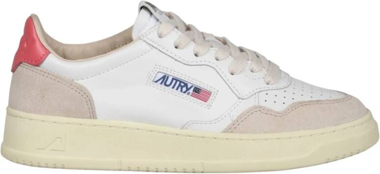 Autry Sneakers van runderhuid met suède inzetstukken Multicolor Dames