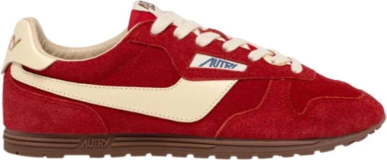 Autry Sneakers van suède en leer