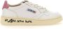 Autry Witte Leren Sneakers met Fuchsia Inzetstuk Wit Dames - Thumbnail 5
