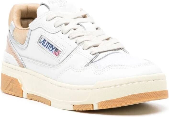 Autry Lage Sneakers in Wit Beige en Zilver White Dames - Foto 2