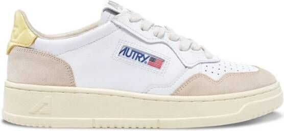 Autry Lage Top Leren en Suède Sneakers Meerkleurig