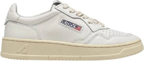 Autry Witte Leren Sneakers White Dames