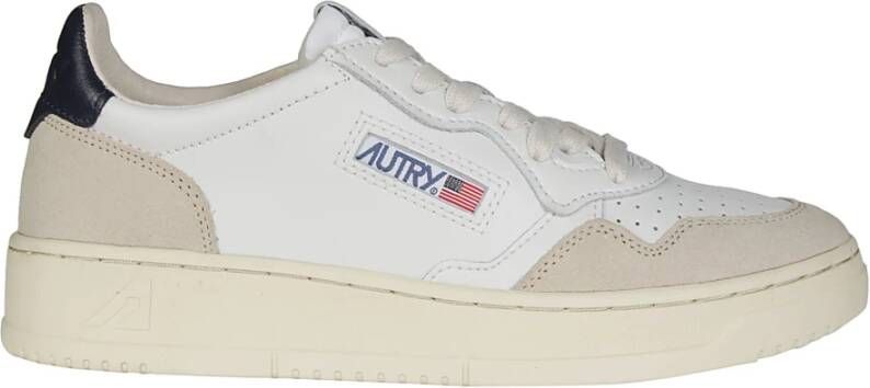 Autry Witte leren sneakers met groene hiel geïnspireerd op jaren 80 design White Heren - Foto 7