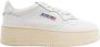 Autry Platform Leren Sneakers Paneel Ontwerp Multicolor Dames - Thumbnail 4