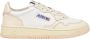 Autry Witte en Nude Leren Sneaker met Geperforeerde Neus White Dames - Thumbnail 1