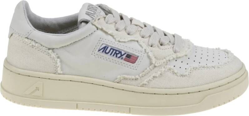 Autry Sneakers met paneeldesign en distressed effect Wit