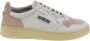 Autry Vintage Lage Leren Suede Sneakers Wit Koraal Multicolor - Thumbnail 1