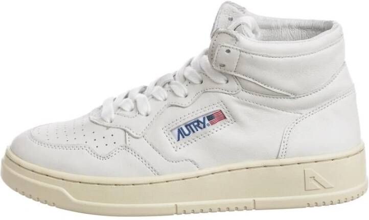Autry Witte High-Top Sneakers Met Geperforeerde Details White - Foto 8