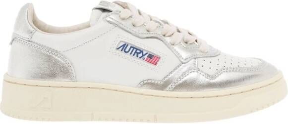 Autry Kleurrijke leren sneaker met reflecterend label