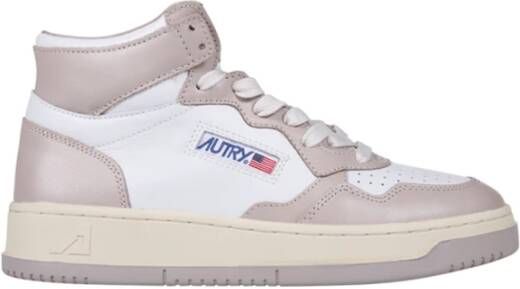 Autry Mushroom Bicolour High Top Sneakers Wit Dames