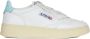 Autry Witte leren sneakers met ronde neus en geborduurd logo Wit Dames - Thumbnail 6
