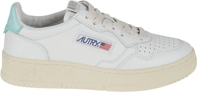 Autry Retro Lage Sneaker Wit Turquoise White Dames