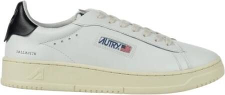 Autry Witte Sneakers met Logo en Contrast Hiel White