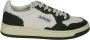 Autry Witte Groene Leren Sneakers met Geperforeerde Neus Green - Thumbnail 1