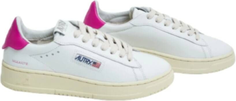 Autry Witte Leren Lage Sneakers White Dames