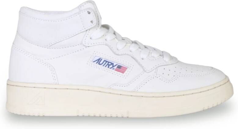 Autry Witte High-Top Sneakers Met Geperforeerde Details White - Foto 7