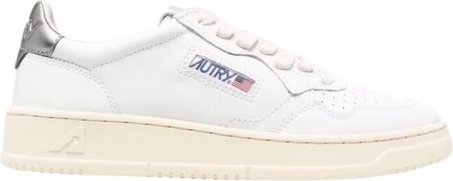 Autry Lage Sneakers Wit Zilver White Dames