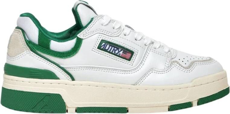 Autry Witte Groene CLC Sneaker met Uniek Geïntegreerd Ontwerp White Heren