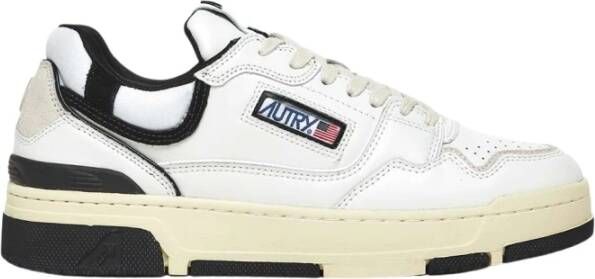 Autry Witte Leren Sneakers met Plateauzool White Heren
