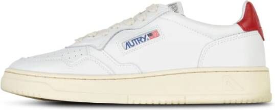 Autry Upgrade je Sneaker Game met Witte en Rode Leren Sneakers voor nen White