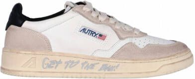 Autry Logo-patch low-top sneakers Wit Heren