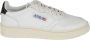 Autry Witte bruine leren sneakers Vintage geïnspireerd ontwerp Wit - Thumbnail 1