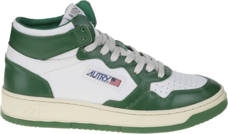 Autry Bicolour Upper Mid Tennisschoenen Green Heren