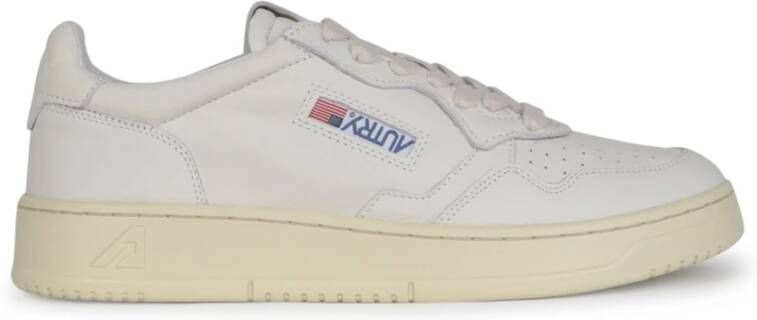 Autry Lage profiel logo-patch sneakers White Heren