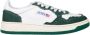 Autry Witte Groene Leren Sneakers met Geperforeerde Neus Green - Thumbnail 8