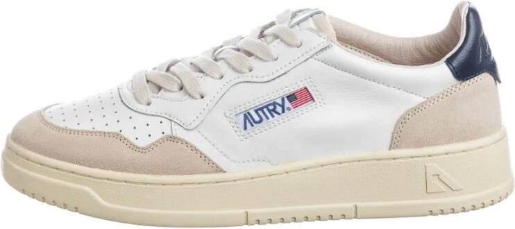 Autry Witte leren sneakers met groene hiel geïnspireerd op jaren 80 design White Heren - Foto 19