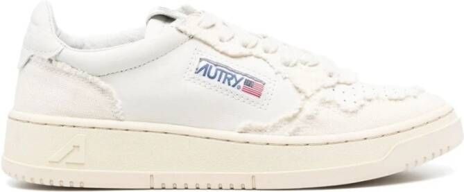 Autry Sneakers met paneeldesign en distressed effect Wit Heren