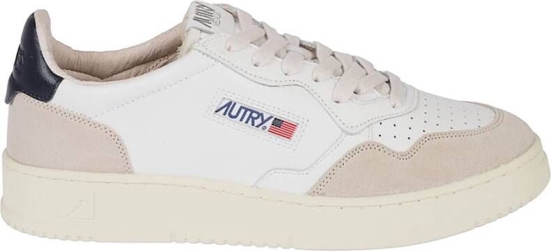 Autry Witte leren sneakers met groene hiel geïnspireerd op jaren 80 design White Heren - Foto 5