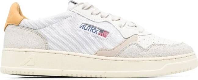 Autry Wit Blauw Lage Sneakers Wit Heren