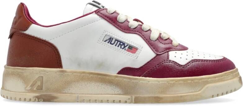 Autry Vintage Medalist Lage Top Sneakers Brown Dames