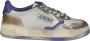 Autry Stijlvolle Lage Leren Sneakers Multicolor Dames - Thumbnail 1