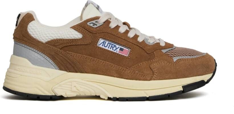 Autry Bruine Sneakers met Reelwind Sluiting