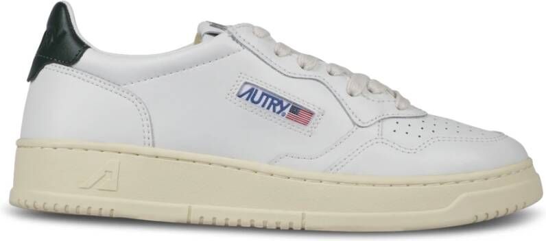 Autry Vintage-geïnspireerde leren sneaker in wit - Foto 3
