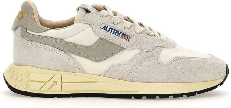 Autry Reelwind Sneakers Vintage-geïnspireerde Prestatieschoenen Beige