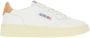 Autry Witte Leren Lage Sneakers met Logo Patch White Dames - Thumbnail 10