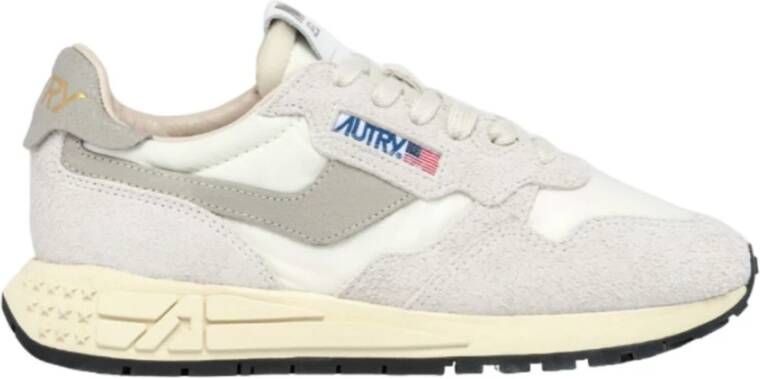 Autry Reelwind Sneakers Vintage-geïnspireerde Prestatieschoenen Beige Heren