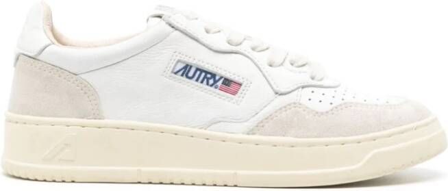 Autry Medalist Low sneaker van leer met suède