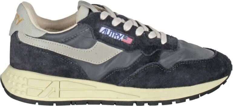Autry Suede en Nylon Sneakers met Logo Gray Dames