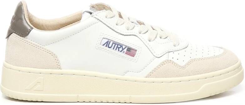 Autry Suède Leren Sneakers Wit Off-White - Foto 2