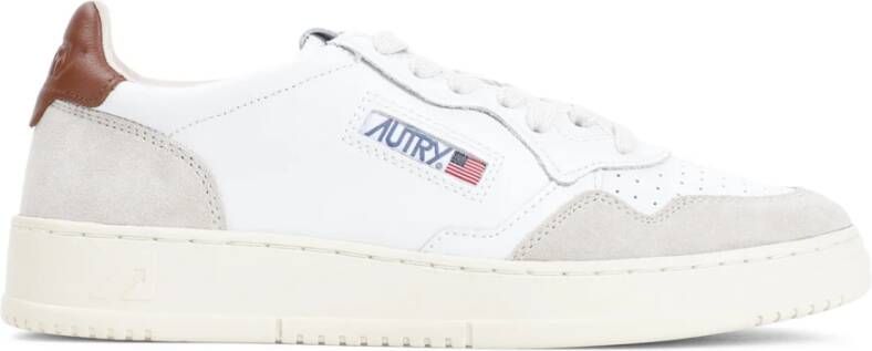 Autry Suede Medalist Wit Coco Schelp Multicolor Heren