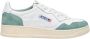 Autry Medalist Lage Sneakers Wit en Militair Groen Suède White Heren - Thumbnail 1