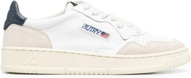 Autry Suède Patch Logo Sneakers White Heren