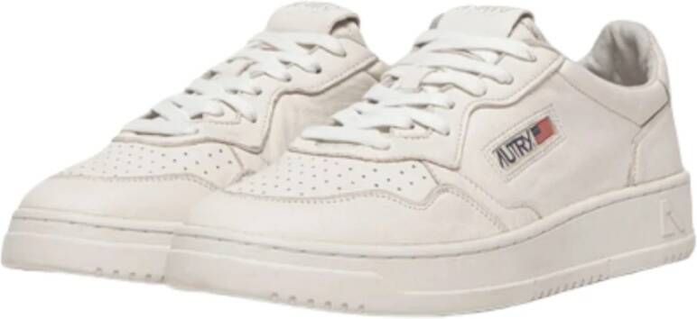 Autry Tijdloze stijl: Medalist Witte Platte Schoenen Wit Heren - Foto 4