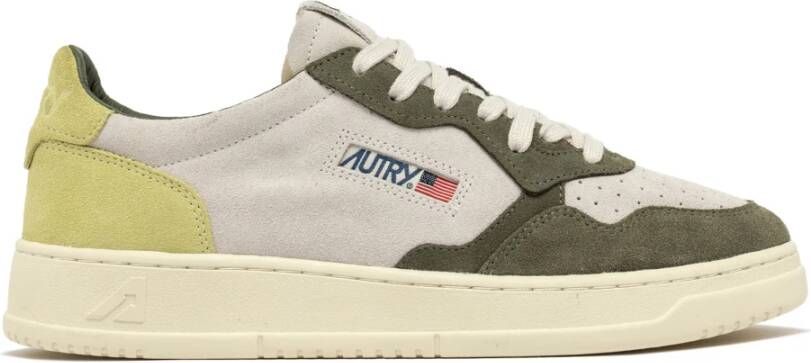 Autry Tricolor Suède Medalist Sneakers Multicolor Heren