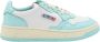 Autry Turquoise Leren Sneakers Blue Dames - Thumbnail 1