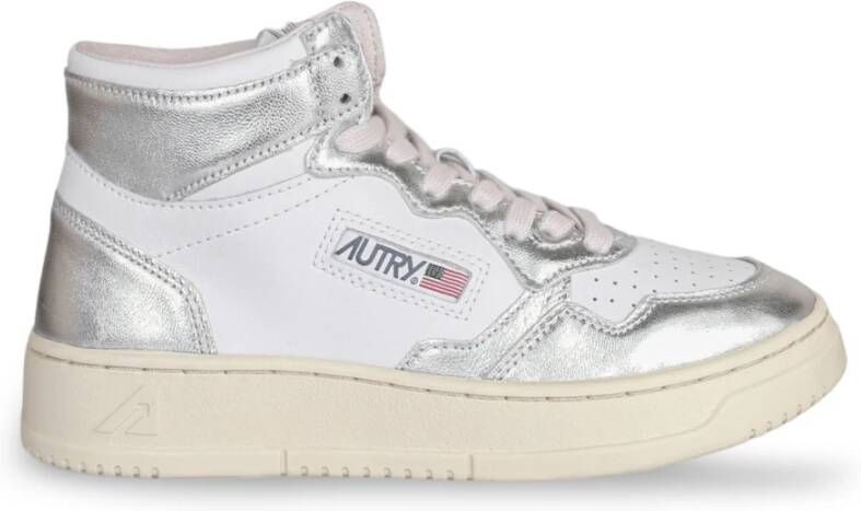 Autry Two-Tone Zilveren Sneakers